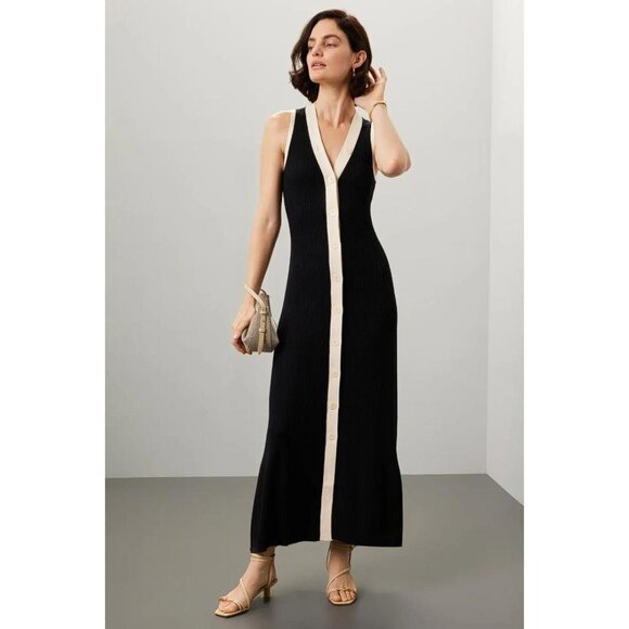SANDRO Women's Gabriel Dress Size 36/ US 2-4 In Black - Picture 1 of 8